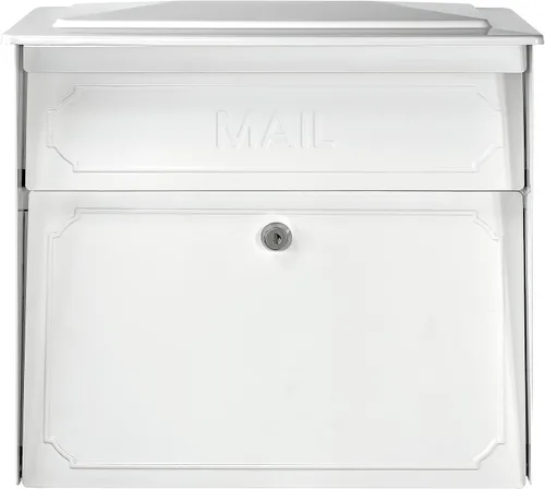 Miniatura 2 de Mail Boss 7179 Buzón de pared con cierre de bloqueo de seguridad para casa adosada, Blanco Alpino