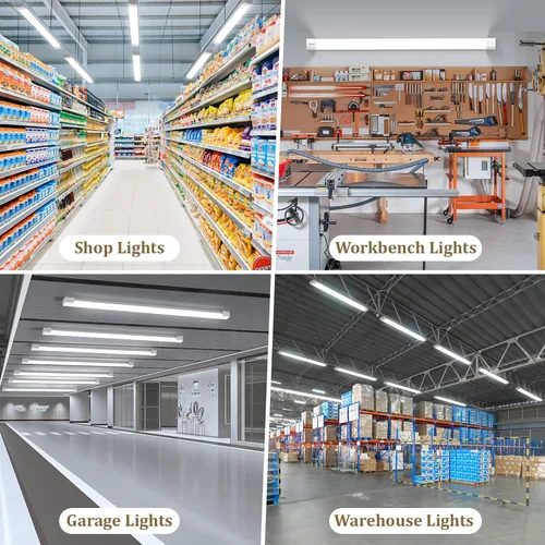 Miniatura 2 de Luz LED Enlazable para Tienda para Cochera Airand de 5 pies, con cable con enchufe, Luces LED para Armario 5000K para Debajo del Gabinete, Lámpara