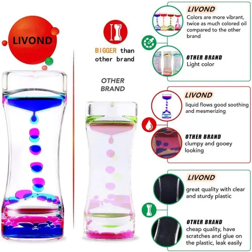 Miniatura 2 de Liquid Motion Bubbler - Tubos antiestrés para aliviar el estrés - Juego visual calmante para la escuela, el hogar, la oficina, relleno de calcetines