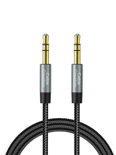 Miniatura 16 de CableCreation Cable auxiliar de 3.5mm (3 pies/1 m), cable de audio de 3.5mm, cable auxiliar trenzado de sonido Hi-Fi de 1/8 para estéreo de coche