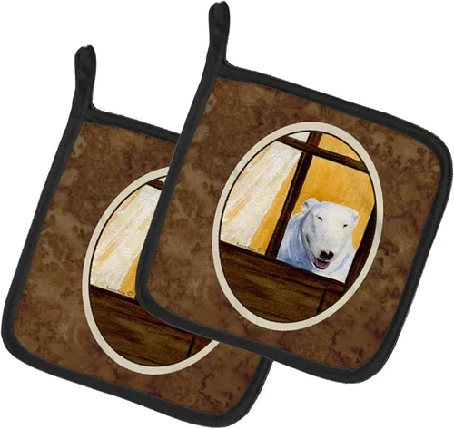 Miniatura 145 de Caroline's Treasures SS8617PTHD - Juego de soportes para ollas de cocina resistentes al calor, almohadillas calientes para horno para cocinar, Husky