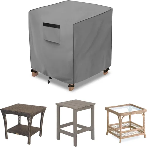 Miniatura 10 de okcool Funda para mesa de centro para exteriores, impermeable, rectangular, para mesa auxiliar pequeña, 48 x 28 x 16 pulgadas, fundas rectangulares