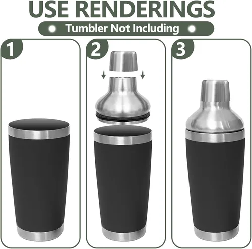 Miniatura 5 de KEUYE Tapa para coctelera compatible con YETI Rambler de 20 onzas, vaso de 20 onzas/16 onzas, taza de 10 onzas, taza de 10 onzas, taza de 24 onzas