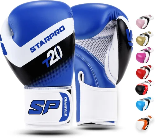 Miniatura 16 de Starpro Guantes de boxeo con soporte y protección inigualables para la muñeca, entrenamiento, muay thai, hombres y mujeres, varios colores y tamaños