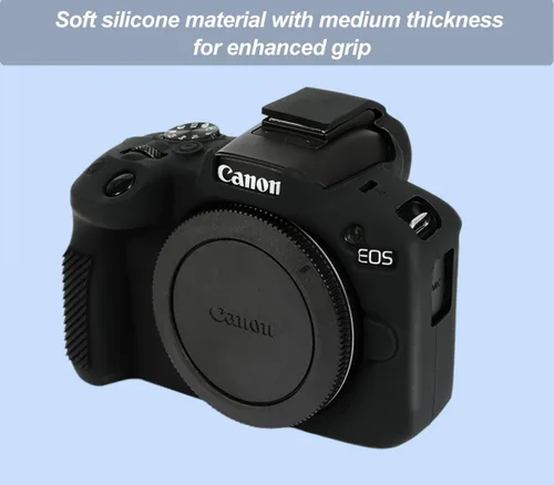 Miniatura 4 de Pocoukate Funda para cámara Canon EOS R50, funda protectora de silicona suave con protector de pantalla Accesorios para Canon EOS R50 Funda