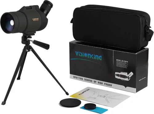 Miniatura 6 de 25-75x70 Maksutov Telescopio terrestre, 100% resistente al agua, color verde, con prismas Bak4, y trípode.