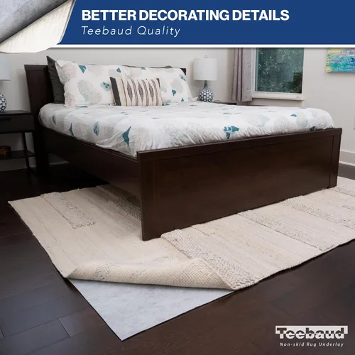 Miniatura 3 de Almohadilla antideslizante de 2 x 12 pies, agarre reversible, almohadillas antideslizantes para madera dura, vinilo, azulejos, suelos laminados