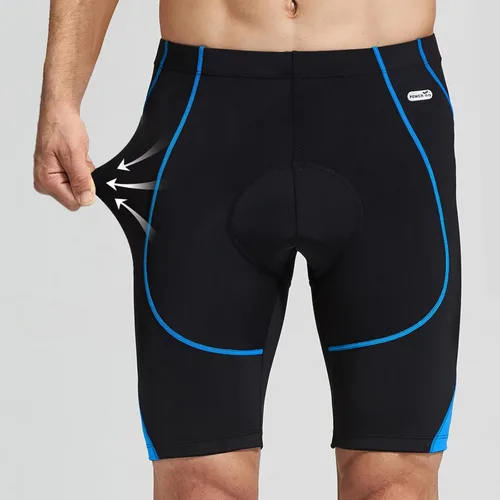 Miniatura 43 de Santic Pantalones cortos de ciclismo para hombre, pantalones acolchados para ciclismo, ropa de ciclismo