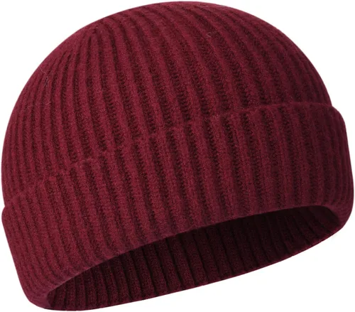 Miniatura 21 de vidsel Gorro Corto de Pescador para Hombres y Mujeres, Gorro de Lana Tejida con Puño Estilo Moderno de Arrastrero, Gorros Cálidos de Invierno