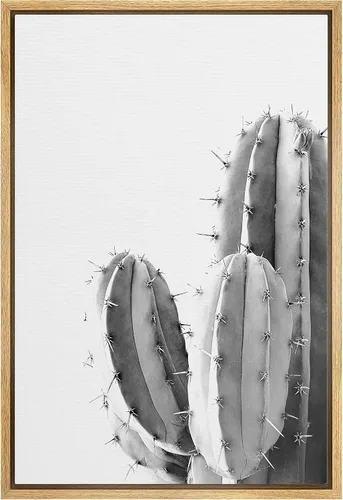 Miniatura 7 de Lienzo enmarcado para pared, diseño de rosa del desierto con pinchos, plantas florales suculentas, fotografía, arte moderno, primer plano