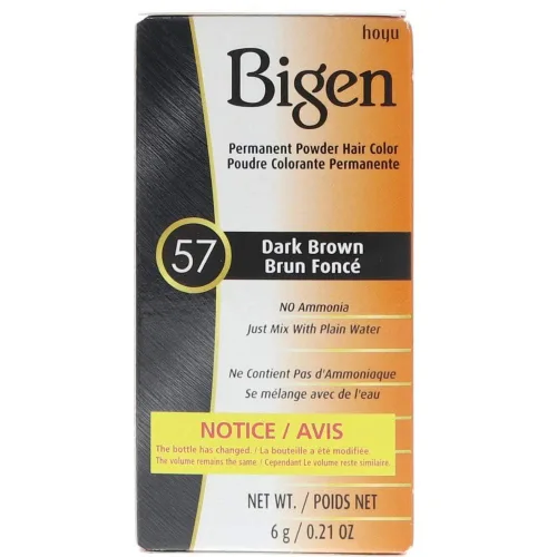Miniatura 17 de Bigen - Tinte permanente en polvo, marrón medio intenso #56, 0.21 onzas (paquete de 3 unidades)