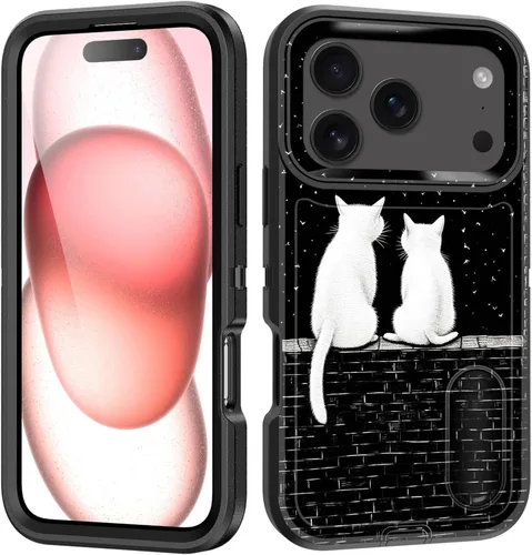Miniatura 73 de Funda para iPhone Air con soporte integrado, a prueba de golpes, polvo y caídas, 3 capas, grado militar, funda protectora para iPhone Air de 6.5