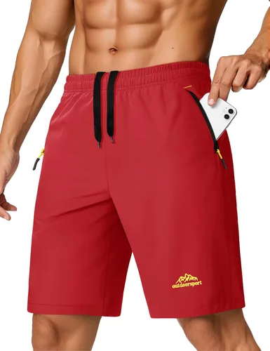 Miniatura 63 de TACVASEN Pantalones cortos deportivos para correr para hombre, 9 pulgadas, de secado rápido, pantalones cortos ligeros de verano, 3 bolsillos