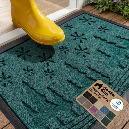 Miniatura 40 de Gorilla Grip - Tapete WeatherMax todoterreno 100% impermeable, caucho natural, resistente a manchas y decoloración, perfil bajo, interior y Grafito
