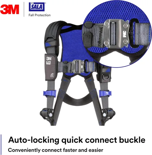 Miniatura 3 de 3M 1113004 DBI-SALA ExoFit X300 - Arnés de seguridad con chaleco cómodo, protección contra caídas, OSHA, ANSI, industria general, anillo en D
