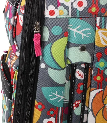 Miniatura 5 de Lily Bloom Designer Pattern Collection - Juego de equipaje de 3 piezas ligero y expandible con ruedas giratorias para mujer el juego de viaje