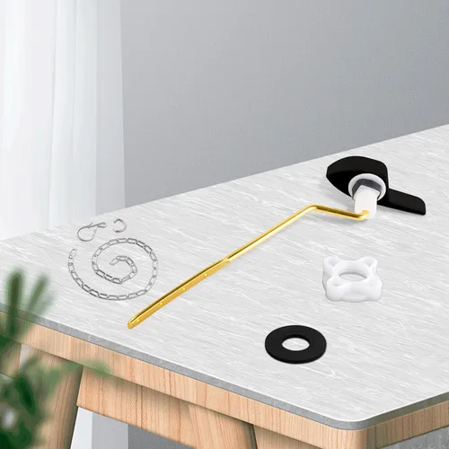 Miniatura 8 de Kit universal de repuesto para manija de inodoro negra, mango de inodoro de montaje lateral/angular, compatible con Kohler Mate negro