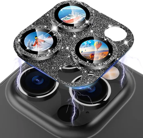 Miniatura 12 de CloudValley Protector de lente de cámara para iPhone 14 Pro/iPhone 14 Pro Max, vidrio templado 9H metal aluminio [diseño todo en 1], compatible