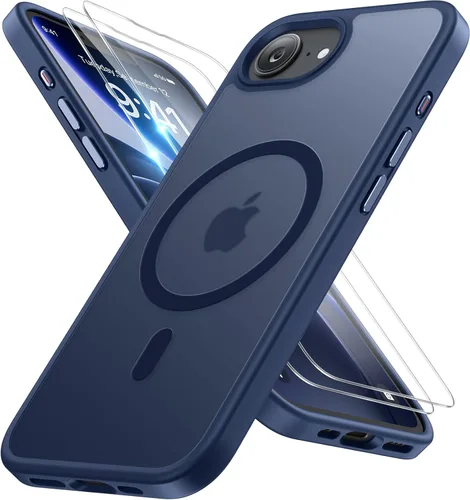 Miniatura 128 de Miracase Funda diseñada para iPhone SE 2022/SE 2020/7/8, funda multicolor de silicona a prueba de golpes (rojo)