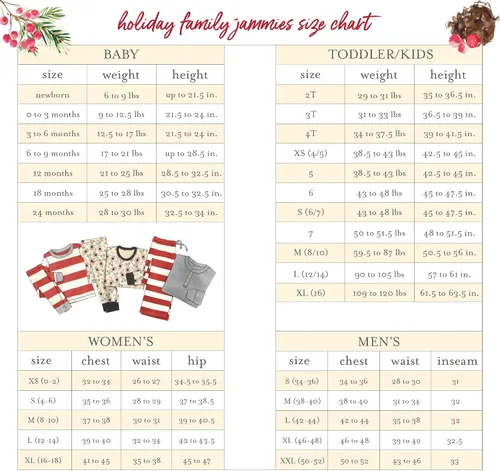 Miniatura 6 de Burts Bees Baby Pijamas navideños de algodón orgánico a juego para toda la familia