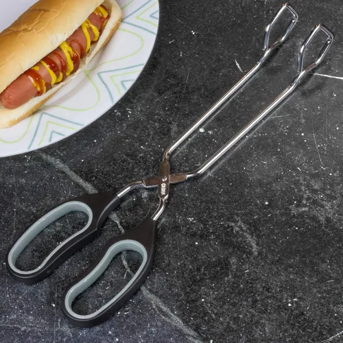Miniatura 3 de Chef Craft Pinzas compensadas clásicas, 12 pulgadas de largo, color negro