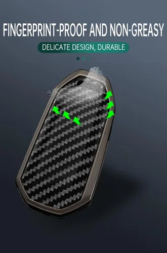 Miniatura 4 de ontto Funda plegable para llave de automóvil compatible con Ford Territory 2020-2023 EV/Accesorios de titanio, protector de llave antiarañazos