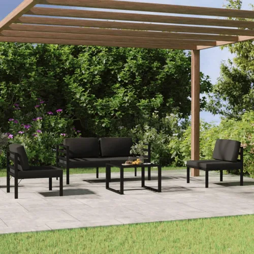 Miniatura 11 de Juego de 7 piezas para patio con cojines, sofá al aire libre, juego de bar de patio, muebles modernos para exteriores, banco de comedor