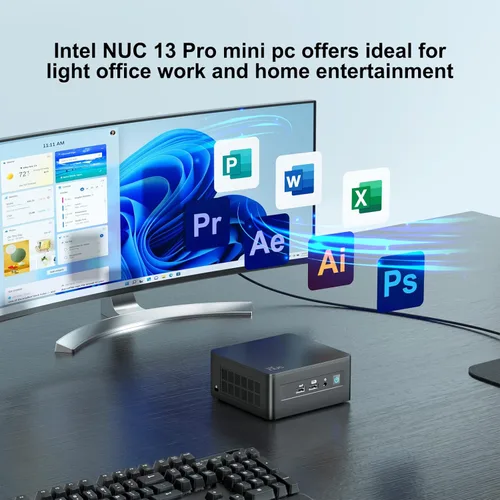 Miniatura 7 de Intel NUC 13 Pro, NUC13ANHi3 Mini PC versátil de 8 GB de RAM y 512 GB SSD con procesador Core i3-1315U
