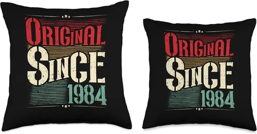 Miniatura 3 de 1984 vintage birthday retro Limited Edition men woman gift Throw Pillow