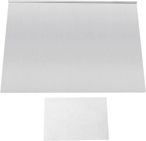 Miniatura 8 de Tabla de cortar de acero inoxidable 304 de 27.6 x 19.7 pulgadas, alfombrilla de metal antiadherente para cocina, cortar y amasar carne, frutas