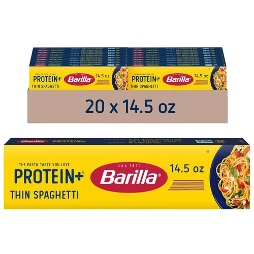 Miniatura 14 de BARILLA Protein+ (Plus) Angel Hair - Proteína de lentejas, garbanzos y guisantes - Buena fuente de proteína a base de plantas, pasta de proteínas
