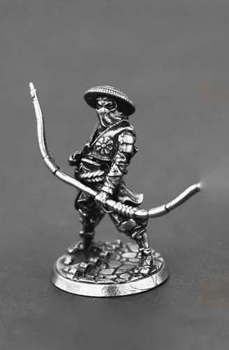 Miniatura 3 de Modelo Samurai de aleación, juguete antiguo modelo mini guerrero, juegos de mesa de estilo japonés y decoración de ajedrez manual militar, muñeca