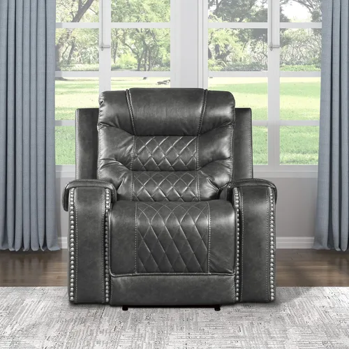 Miniatura 10 de Lexicon Derringer Wall Hugger Power - Sofá reclinable doble, color marrón