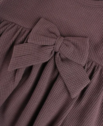 Miniatura 6 de RuffleButts Vestido de punto para bebéniña pequeña