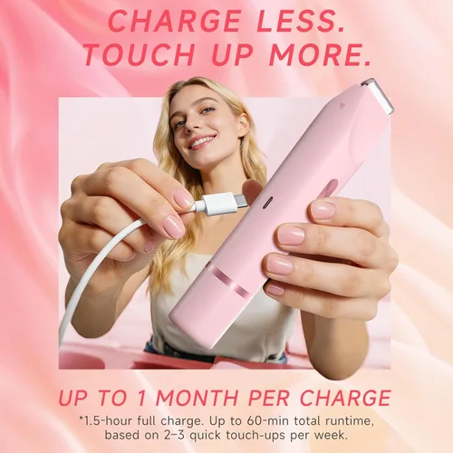Miniatura 7 de Recortadora de Bikini para Mujeres – Afeitadora Eléctrica Suave para Áreas Sensibles, Afeitadora Recargable USB-C Impermeable para Cuerpo y Cara