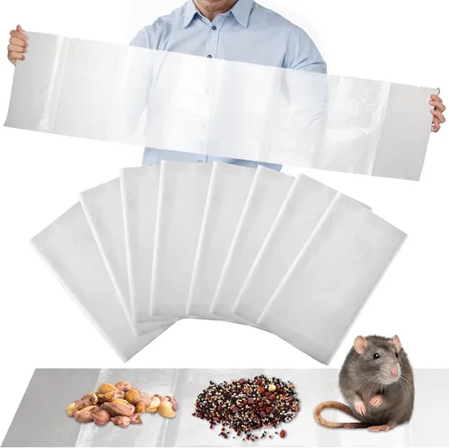 Miniatura 8 de Qualirey 4 Piezas Trampas Adhesivas de Pegamento para Ratones Ultra Grandes de 47 Pulgadas Trampa Adhesiva para Ratas que Funciona para Ratas Negro