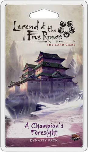 Legend of The Five Rings: The Card Game A Champion's Foresight Dynasty Pack - Juego de estrategia táctica para niños y adultos, mayores de 14 años,
