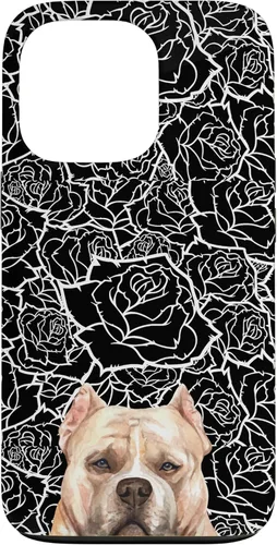 Miniatura 10 de American Bulldog Bully Dog Rose Flower Black White Pattern Case for iPhone 17