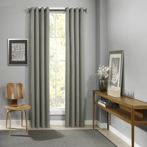 Miniatura 6 de ECLIPSE Cortinas opacas para dormitorio, 52 x 95 pulgadas, aislamiento térmico, panel individual con ojales, tratamiento de ventana, sala de estar