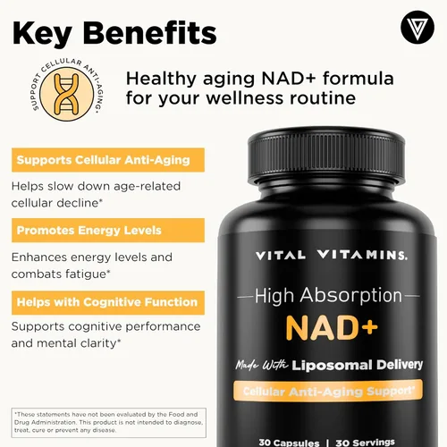 Miniatura 8 de Vital Vitamins Cápsulas de apoyo solar NAD+