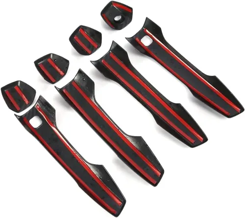 Miniatura 7 de Accesorios de automóvil aptos para Mitsubishi New Outlander 2022 2023 Cubierta de manija de puerta exterior con orificios de entrada inteligentes