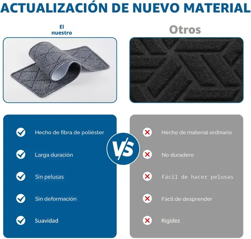 Miniatura 3 de Peldaños de escalera para escalones de madera interior, paquete de 15 unidades de 8 x 30 pulgadas, alfombra antideslizante con adhesivo reutilizable