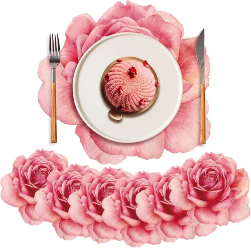 Miniatura 12 de Sinmoe Paquete de 100 manteles individuales desechables de papel a granel de 13 pulgadas, tapete para colocar platos para fiestas, para cenas