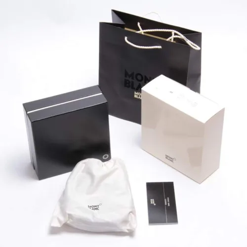 Miniatura 2 de Montblanc Cinturón casual de piel para hombre, talla M, color negro