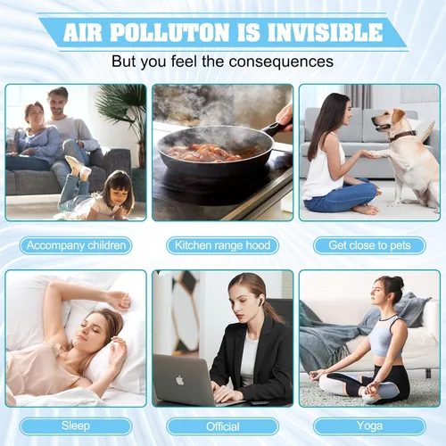 Miniatura 6 de Paquete de 2 filtros de repuesto mejorados FZ-A80DFU, compatible con purificador de aire Sharp FP-A60UW y FP-A80UW, filtro de carbón activado QCYZTL