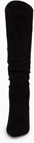 Miniatura 6 de Coutgo Botas altas hasta la rodilla para mujer, con tacón ancho de pantorrilla, puntera puntiaguda, botas largas para invierno