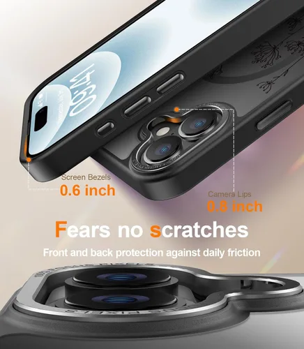 Miniatura 165 de Goodon para iPhone 15 Pro Max con protector de pantalla de privacidad, compatible con Magsafe, funda translúcida mate a prueba de golpes - Linda