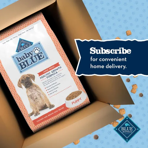 Miniatura 11 de Blue Buffalo Baby Blue - Alimento seco natural para cachorros de raza grande, fórmula de crecimiento saludable con DHA, receta de pollo y arroz