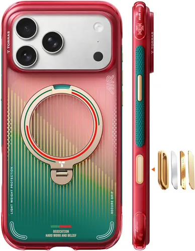 Miniatura 14 de TORRAS Ostand Q3 Air - Funda para iPhone 17 Pro Max con soporte magnético de 360°, compatible con MagSafe, probado contra caídas de grado militar