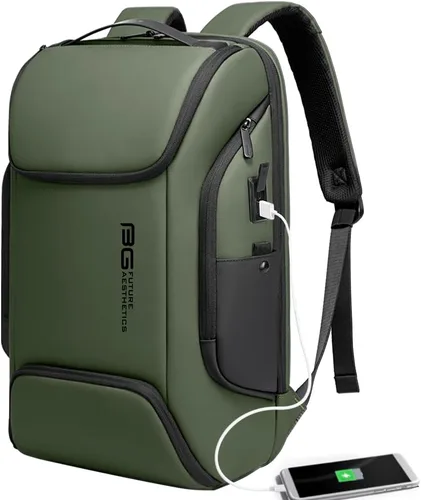 Miniatura 9 de Mochila portátil BANGE de negocios inteligente puede contener laptop de 15.6 pulgadas, mochila para viajes diarios, bolsa de transporte para hombres